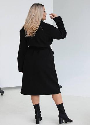 Элегантное женское пальто большого размера и норма(р.48-58)3 фото