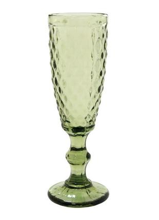 Келих для шампанського olens смарагд-2 34215-12-1 150 мл зелений1 фото