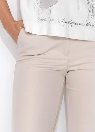 Жіночі звужені до низу брюки бежевого кольору. модель adoncia zaps. колекція весна-літо 20244 фото