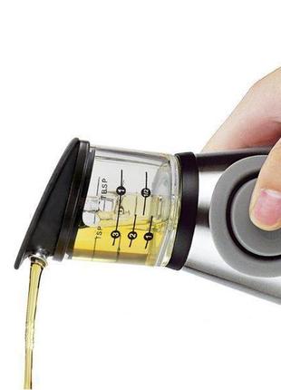 Пляшка дозатор vbv press and measure oil dispenser з дозатором для оливи3 фото