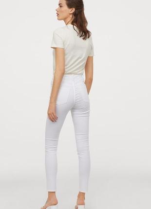 Новые белые джинсы skinny h&m3 фото