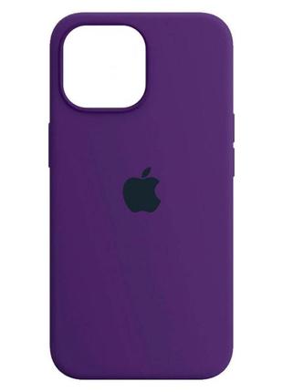 Чехол силиконовый на айфон 11 фиолетовый
