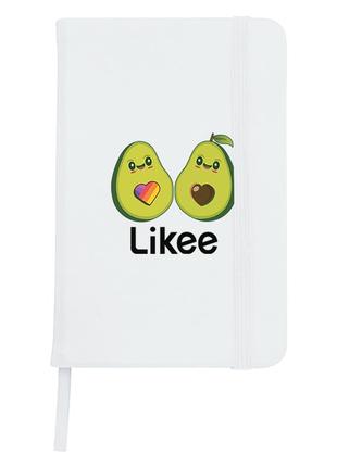 Блокнот софт тач в линию а5 96 листов  лайк авокадо (likee avocado) белый (92288-1031-wt)