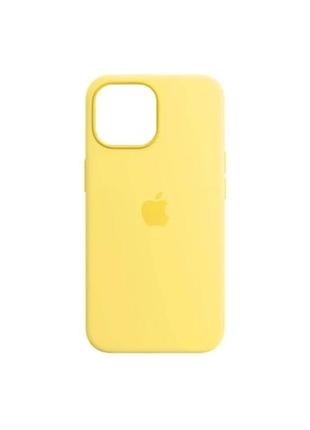 Чехол силиконовый на айфон 11 желтый