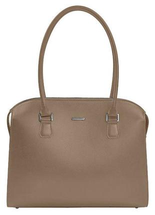 Жіноча шкіряна сумка business світло-бежевий краст blanknote арт. bn-bag-57-light-beige8 фото