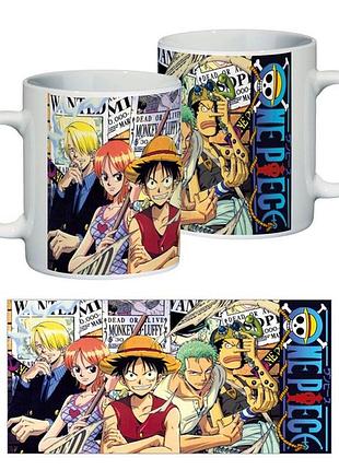 Чашка аниме треос "one piece. большой куш"  (арт. 435014)