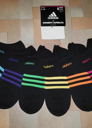 Adidas climalite жіночі спортивні шкарпетки 100% оригінал із ша 35-40 р-р 6 пар