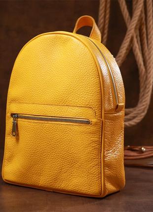 Практичний жіночий рюкзак shvigel 16306 жовтий7 фото