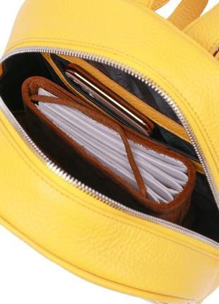 Практичний жіночий рюкзак shvigel 16306 жовтий4 фото