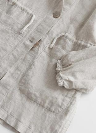 Льняной плащик zara 4