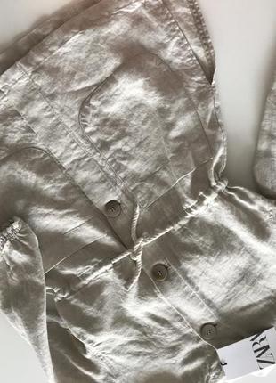Льняной плащик zara 5
