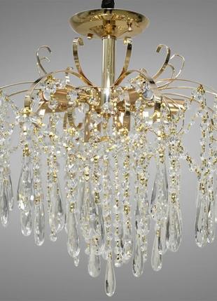 Lightwave 9158/7g кришталева люстра на 7 ламп