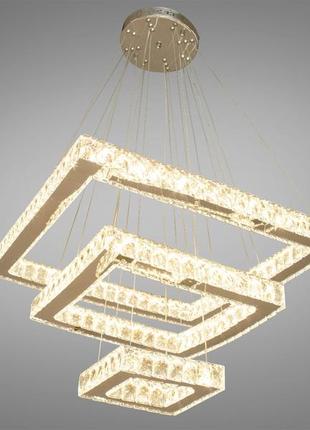 Lightwave 8787-3d/600+400+200 хрустальная светодиодная люстра-подвес, 100w