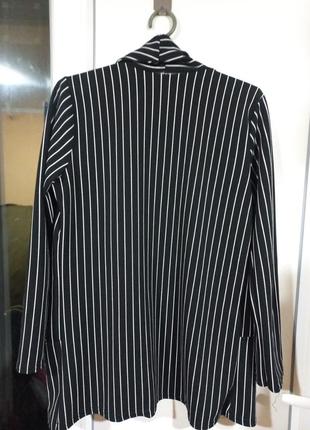 Піджак жіночий в білу полоску3 фото