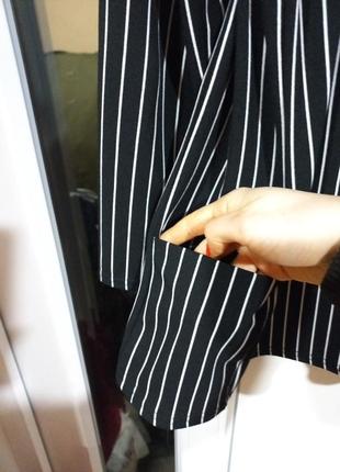 Піджак жіночий в білу полоску4 фото