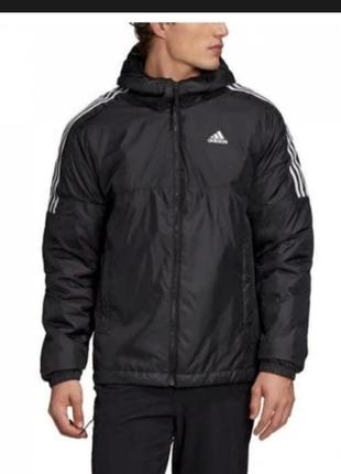 Куртка adidas 3 stripe essential hooded black оригінал