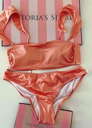 Купальник с шиммером виктория сикрет victoria's secret оригинал!1 фото