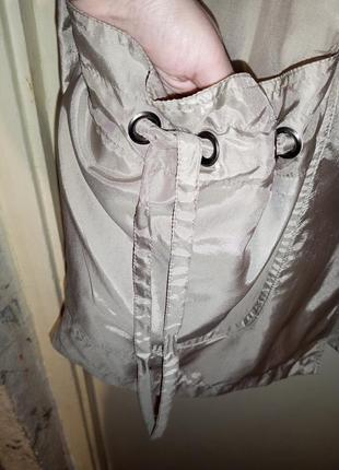 Чудесная,лёгкая куртка-трапеция,тренч-плащ? с объёмными карманами,бохо,vila clothers5 фото