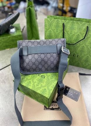 Поясная сумка gucci ophidia gg supreme серая c7806 фото