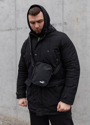 Барсетка kedr маленька puma білий логотип