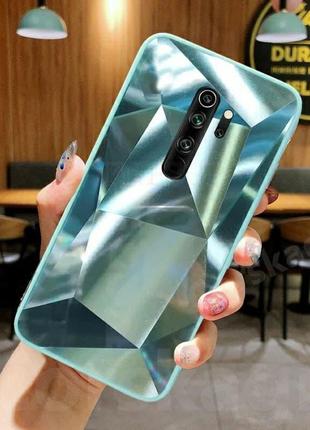 Чехол diamond case для xiaomi redmi 9 цвет зелёный