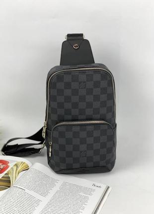 Сумка-слинг louis vuitton  avenue sling damier graphite s0391 фото