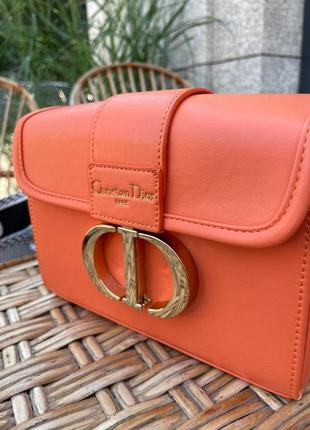 Жіноча сумка dior 30 montaigne orange діор помаранчева 00607 фото