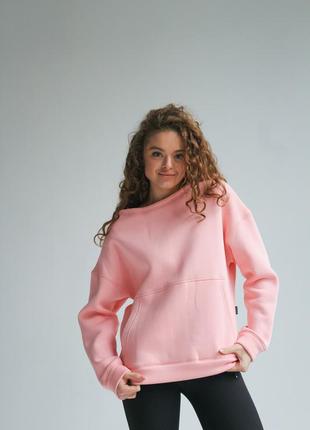 Жіночий рожевий світшот "basic"