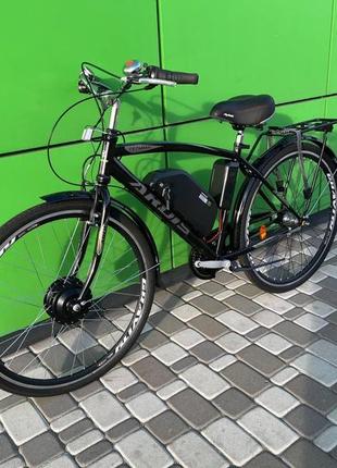 Электровелосипед городской гетьман cubic-bike 28” 500w 48v 18ah планетарная втулка4 фото