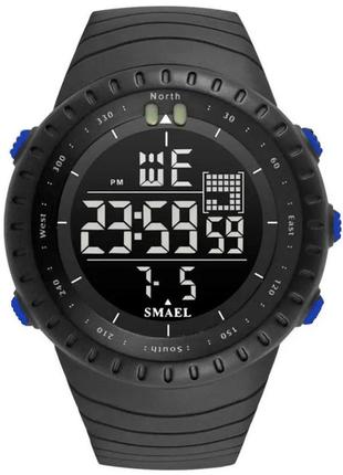 Часы наручные электронные цифровые 5 атм smael 1237