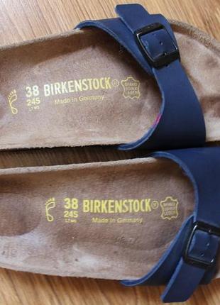 Немецкие легендарные кожаные шлепанцы летний вариант birkenstock1 фото