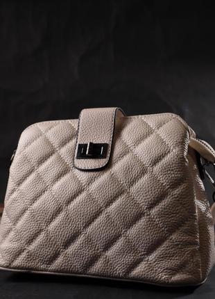 Изысканная сумка для стильных женщин из натуральной кожи vintage 22414 белая7 фото