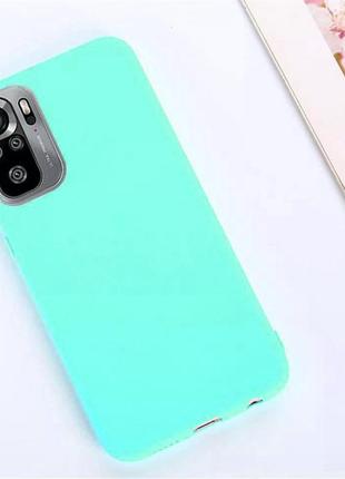 Чехол candy silicone для xiaomi redmi note 10 4g / 10s / poco m5s цвет бирюзовый2 фото