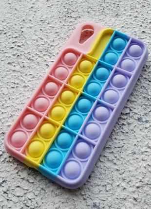 Чохол pop it на apple iphone xr колір рожевий