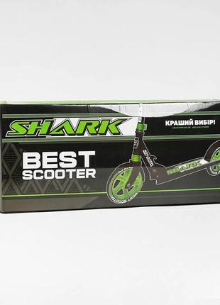 Самокат с ручным тормозом best scooter "shark" арт. s - 56929 топ3 фото