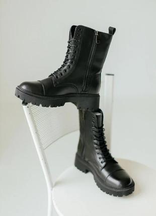 Оберіть стильні черевики ❄️ (матова шкіра, 11 люверсів)