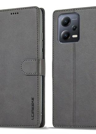 Чехол-книжка imeeke для poco x5 pro 5g цвет серый