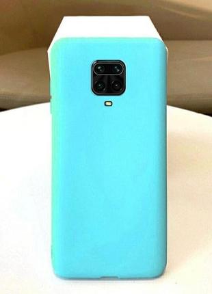 Чехол candy silicone для xiaomi redmi note 9s / note 9 pro цвет бирюзовый