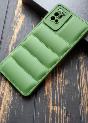 Чехол силиконовый down jacket для tecno pova 2 цвет зеленый