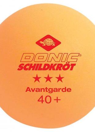 Пули для настольного тенниса 6 штук donic avantgarde 3* оранжевый 40+ хит