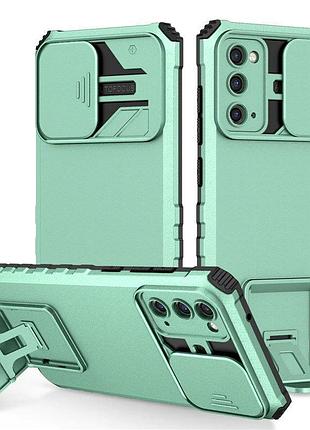 Чохол kickstand із захистом камери для samsung galaxy a14 колір салстовий