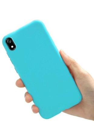 Чохол candy silicone для xiaomi redmi 9a колір бірюзовий