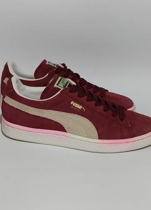 Puma оригінал шкіряні бордові кеди розмір 37