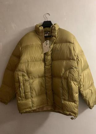 Пуховик куртка adidas originals jacket puffer 682601 premium beige оригінал.