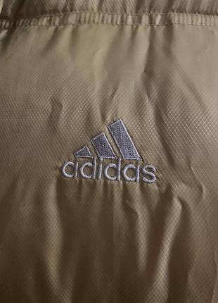 Пуховик куртка adidas originals jacket puffer 682601 premium beige оригинал3 фото