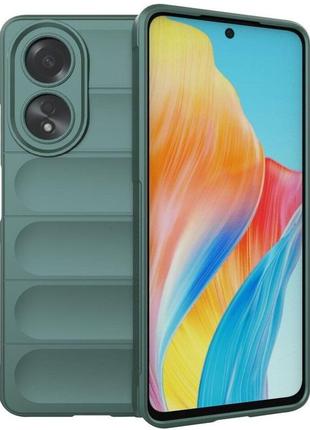 Чехол силиконовый magcase для oppo a58 цвет зеленый