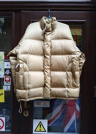 Оригинал пуховик куртка adidas originals jacket puffer 682601 premium beige.