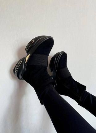 Женские ботинки в стиле balmain black 🔥sale7 фото