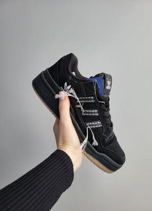 Женские кроссовки adidas замшевые/кроссовки черные2 фото