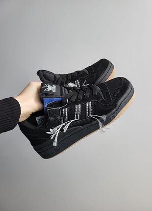 Женские кроссовки adidas Men замшевые/кроссовки черные